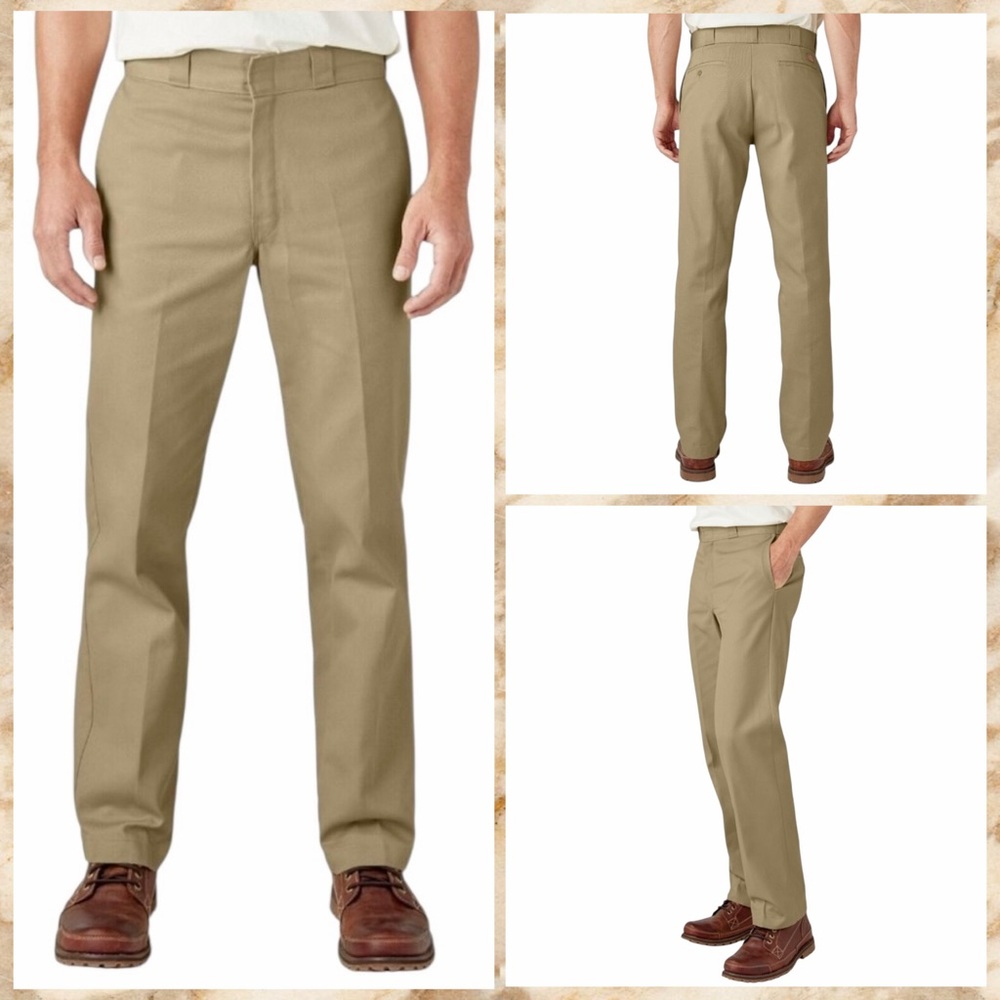 Dickies 874 Khaki Tan Original Fit Work Pants - Size 36x30